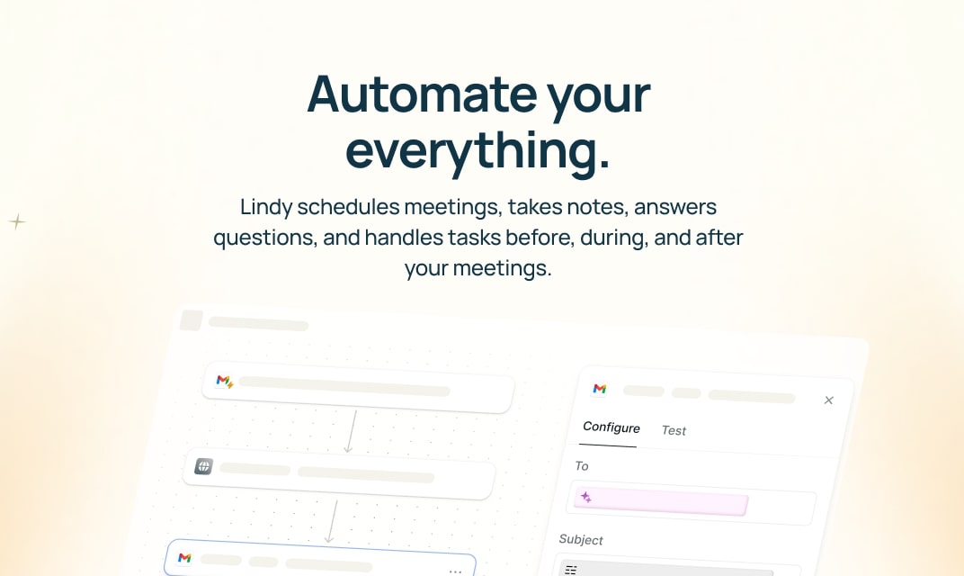 Screenshot of app Lindy